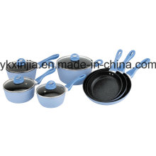 11PCS Forjados Alumínio Non-Stick Cookware Set